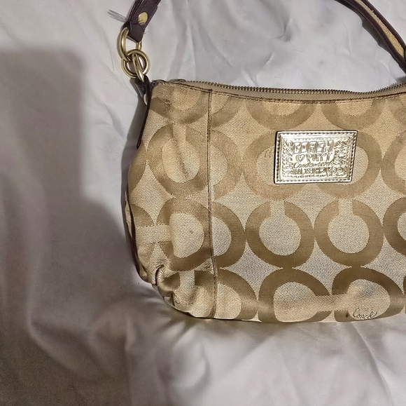 Coach Poppy Pop C CPLIQUE Groovy Shoulder Bag Multicolor Canvas Leather - Picture 7 of 12